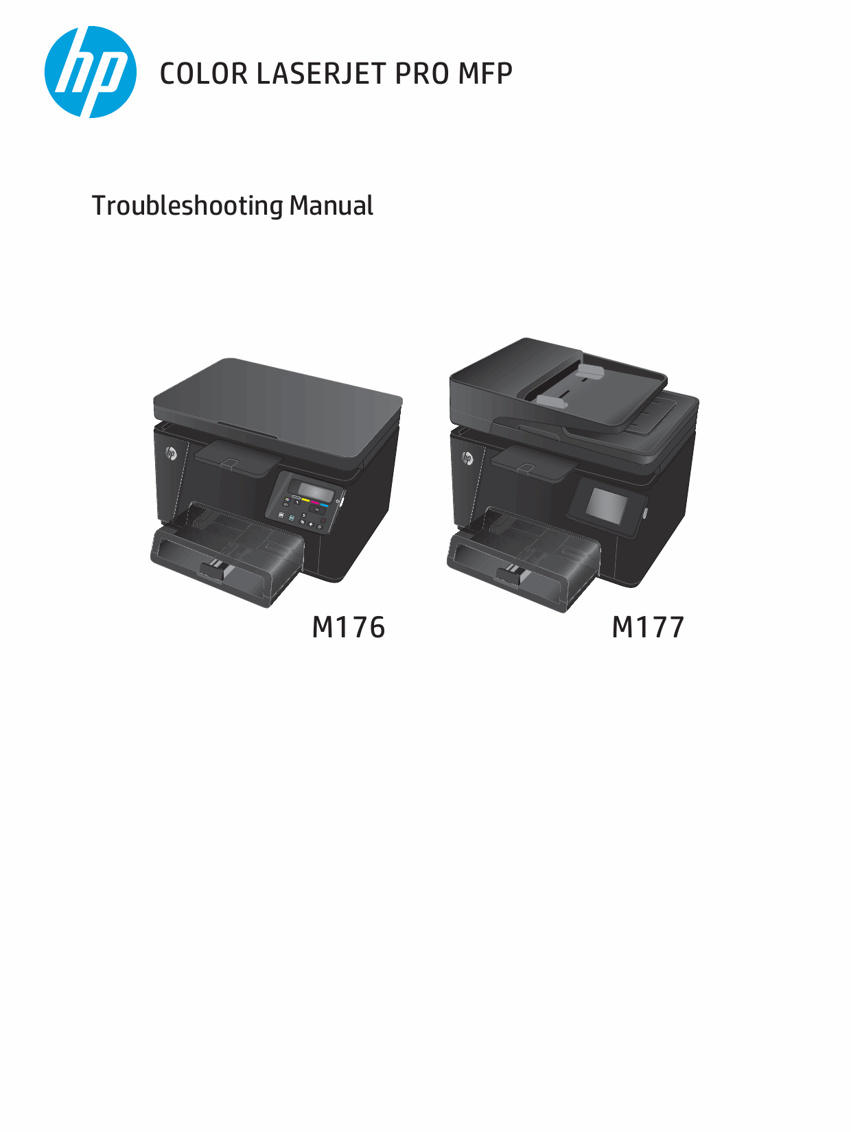 HP ColorLaserJet Pro-MFP M176 M176n M177 M177fw Troubleshooting Manual PDF download-1